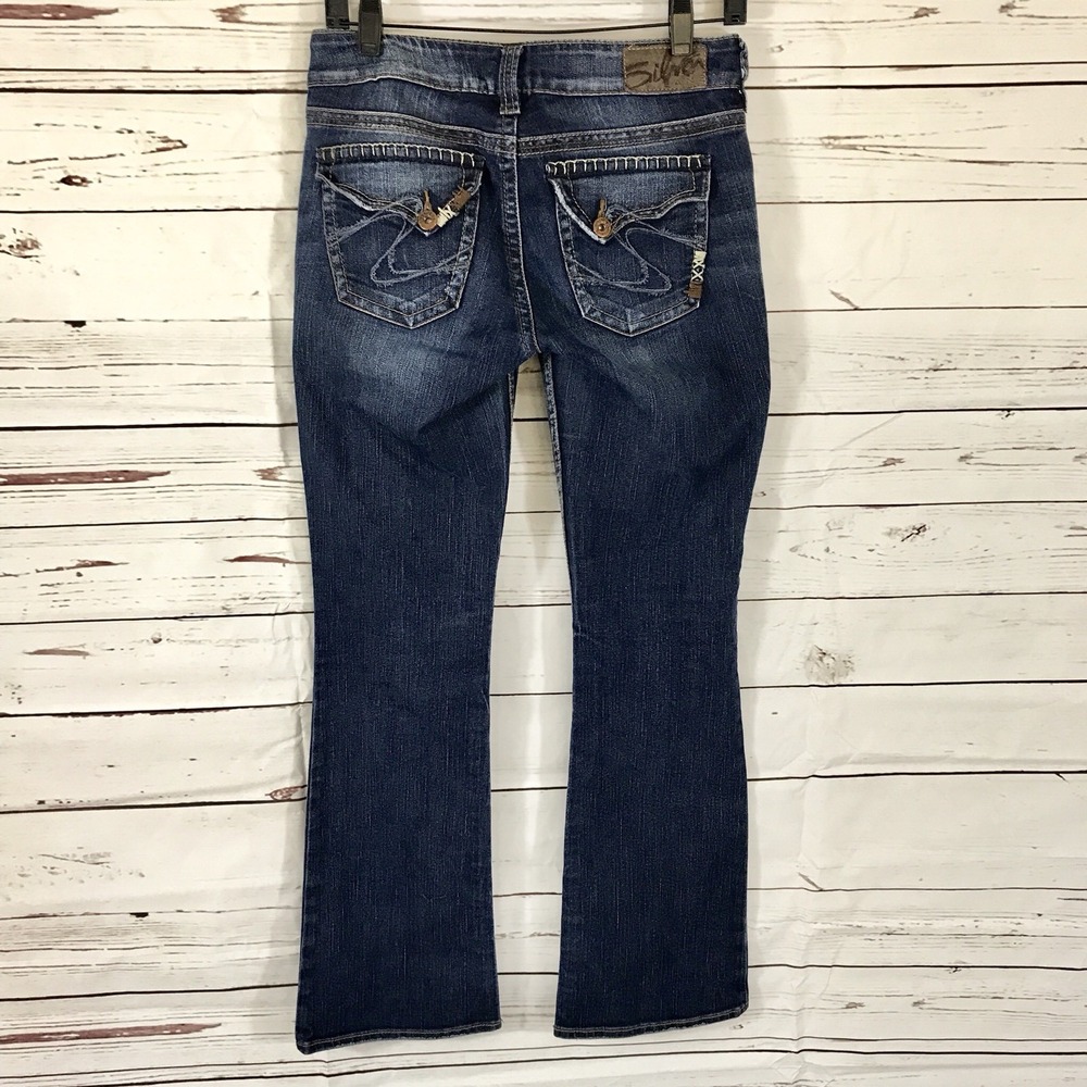 Silver Jeans Women's Size 27 Bootcut  Blue Suki Surplus